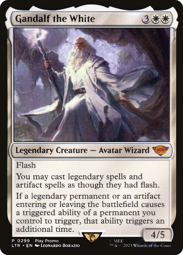 {R} Gandalf the White (Play Promo) [The Lord of the Rings: Tales of Middle-Earth][LTR 299]