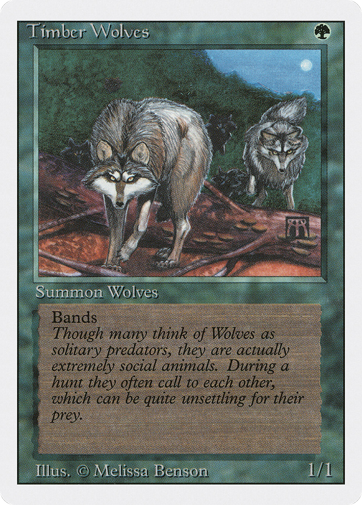 {R} Timber Wolves [Revised Edition][3ED 219] - Misty Mountain Games