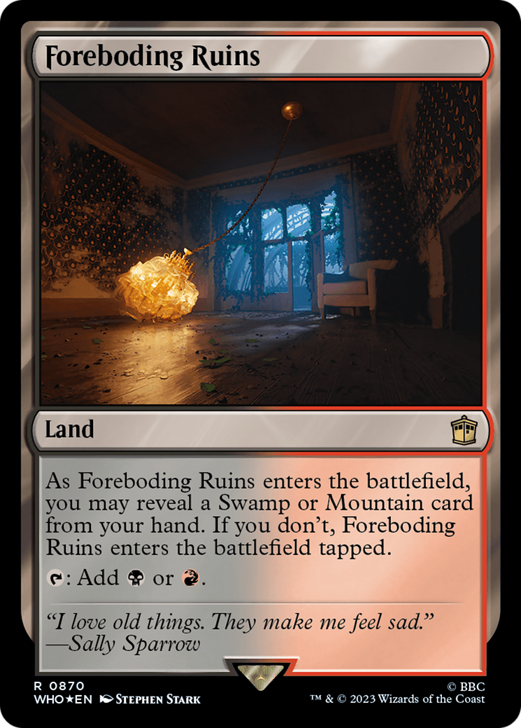 {R} Foreboding Ruins (Surge Foil) [Doctor Who][WHO 870]