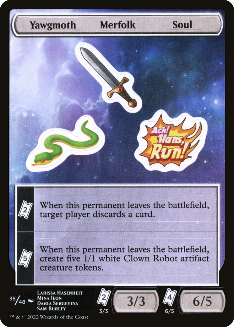 {C} Yawgmoth Merfolk Soul [Unfinity Stickers][SUNF 035]