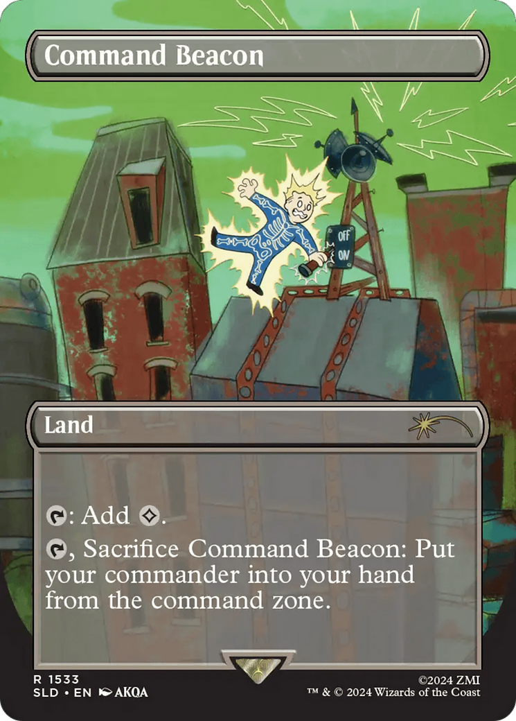 {R} Command Beacon (Rainbow Foil) [Secret Lair Drop Series][RBF SLD 1533]