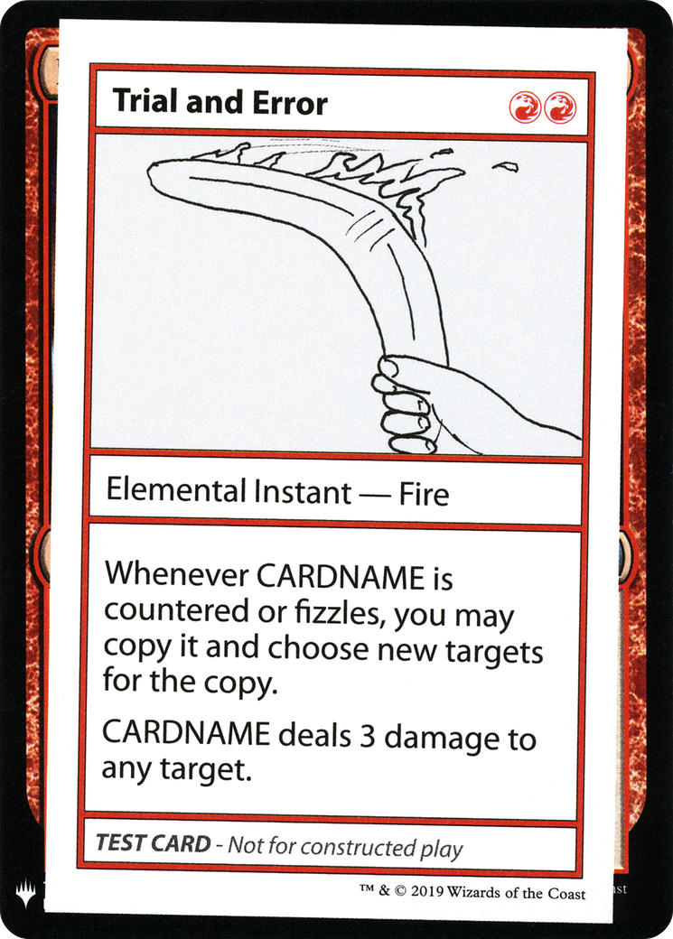 {R} Trial and Error [Mystery Booster Playtest Cards][CON CMB1 068]