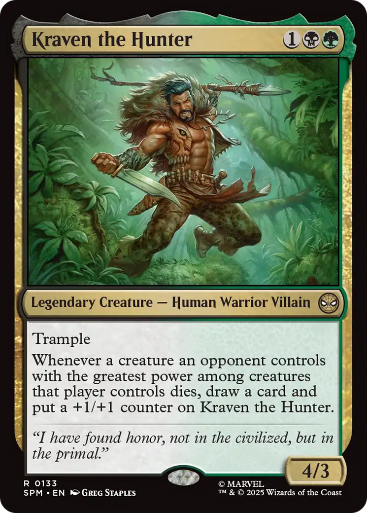 {@@ SPM R} Kraven the Hunter [Marvel's Spider-Man] [SPM 133]