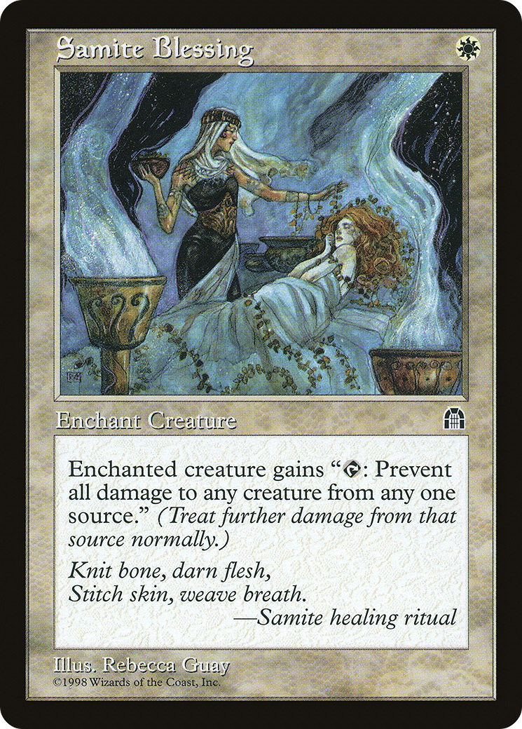 {C} Samite Blessing [Stronghold][STH 013]
