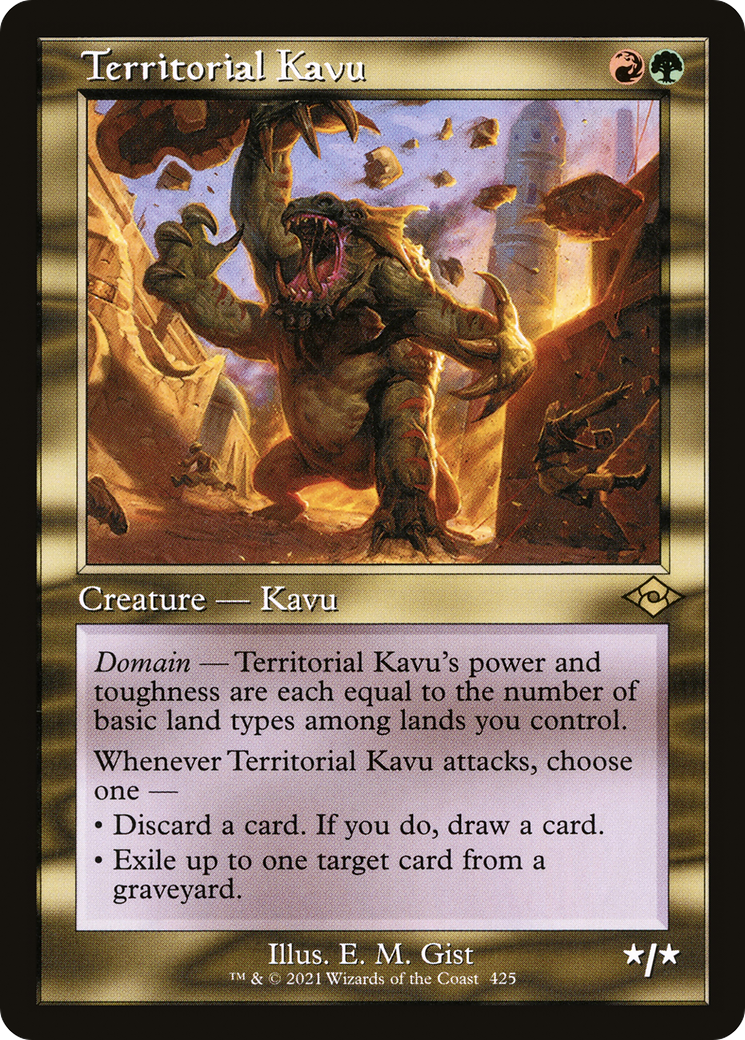 {R} Territorial Kavu (Retro Frame) (Foil) [Modern Horizons 2] [MH2 425]