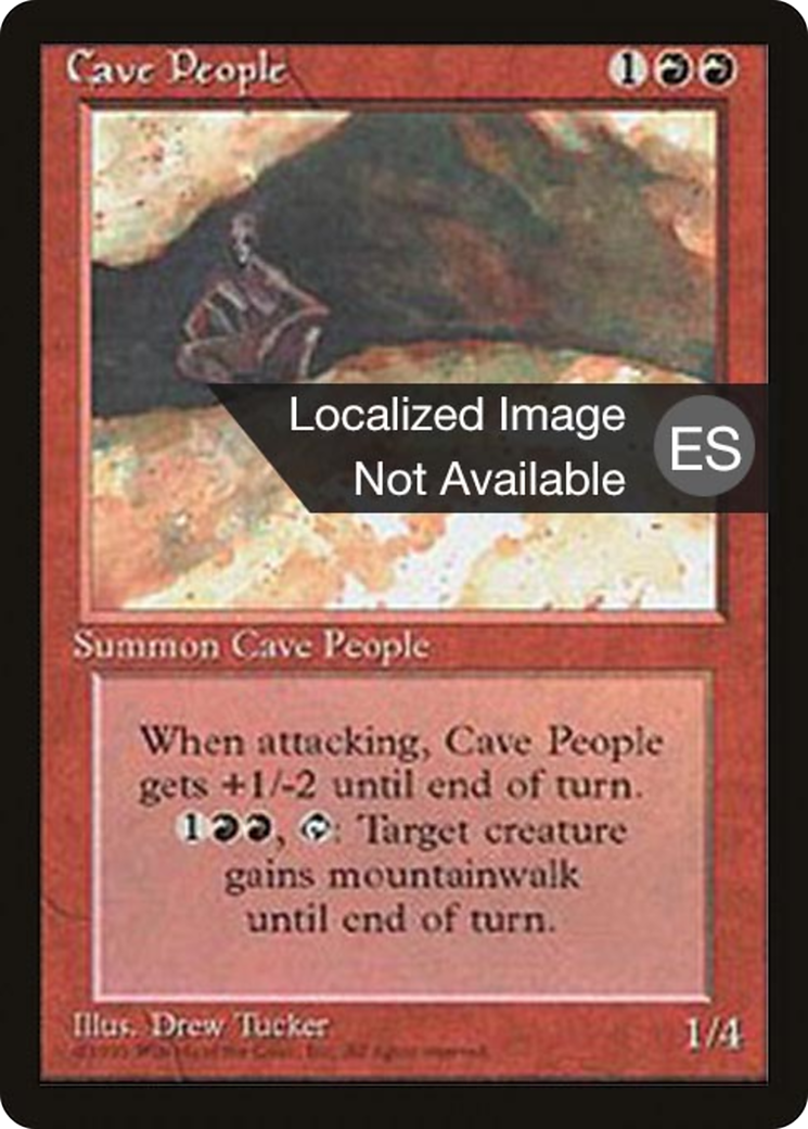 {F} Cave People [Fourth Edition (Foreign Black Border)][FBB 4ED 181]