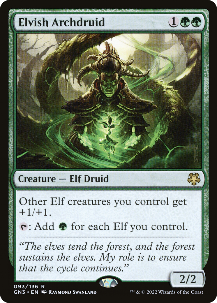 {R} Elvish Archdruid [Game Night 2022][GN3 093]