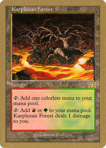 {R} Karplusan Forest (Janosch Kuhn) [World Championship Decks 2000][GB WC00 JK326]