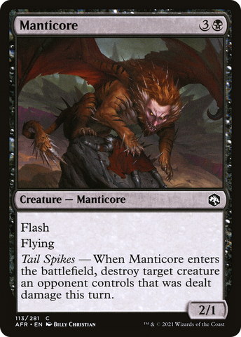 {C} Manticore [Dungeons & Dragons: Adventures in the Forgotten Realms][AFR 113]