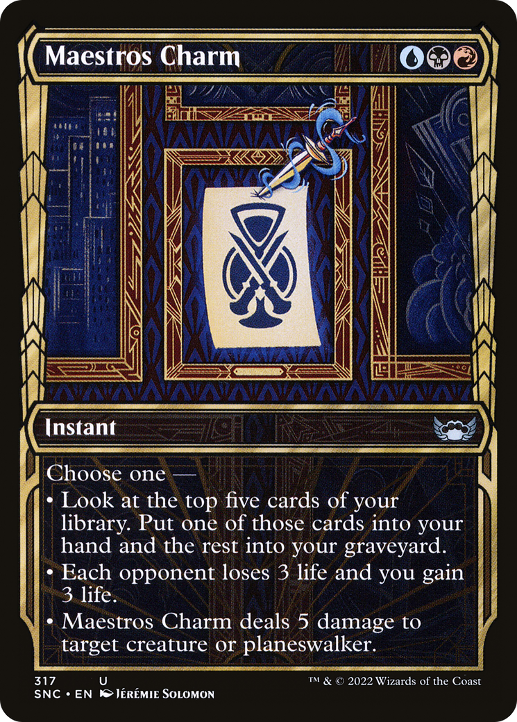 {C} Maestros Charm (Showcase Golden Age) [Streets of New Capenna][SNC 317]