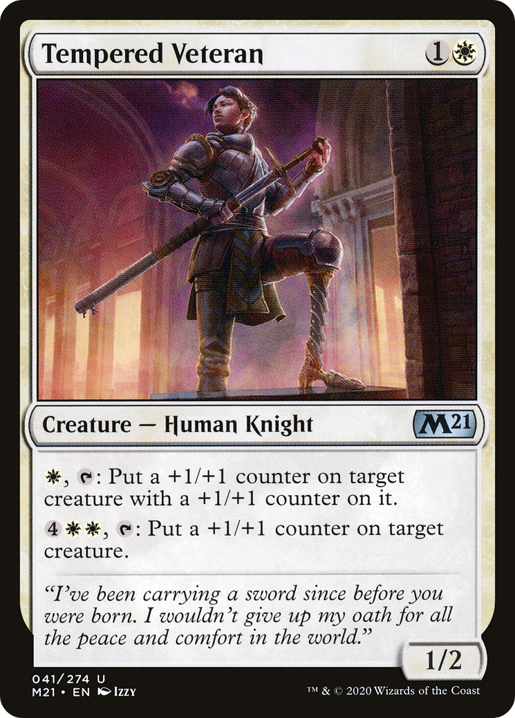{C} Tempered Veteran [Core Set 2021][M21 041]