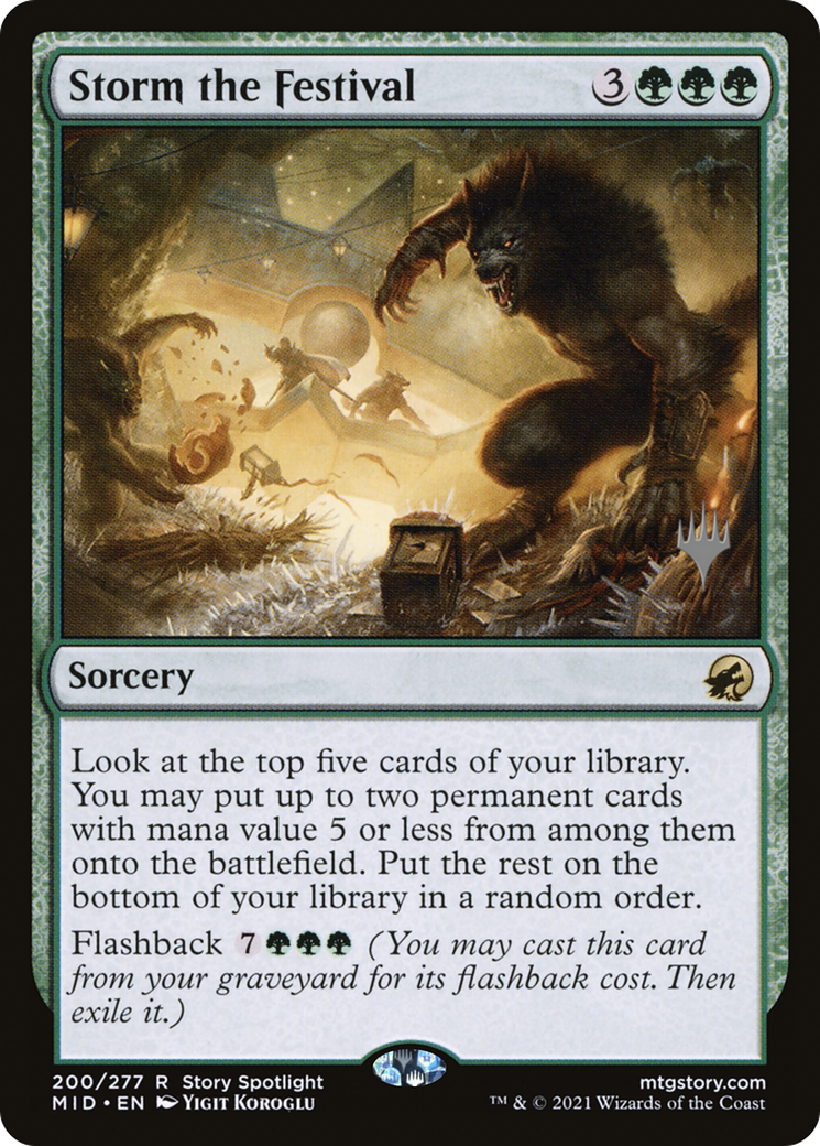 {R} Storm the Festival (Promo Pack) [Innistrad: Midnight Hunt Promo Pack][PP MID 200]