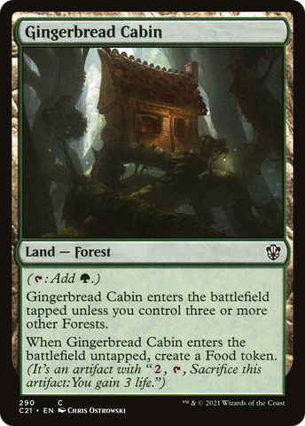 {C} Gingerbread Cabin [Commander 2021][C21 290]