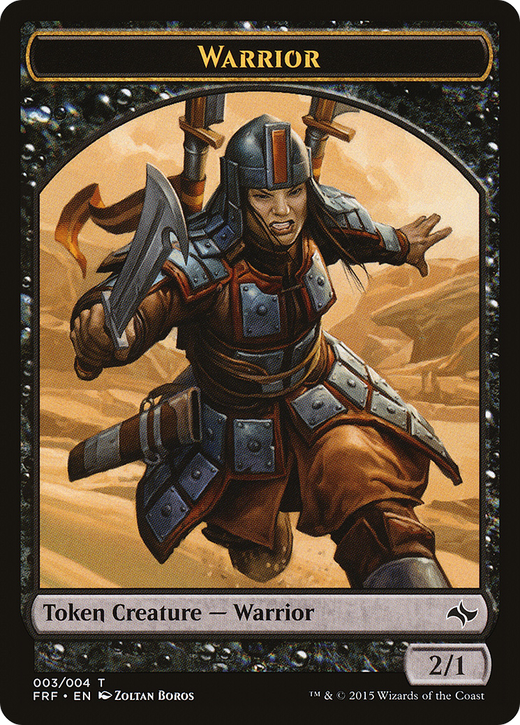 {T} Warrior Token [Fate Reforged Tokens][TFRF 003] - Misty Mountain Games