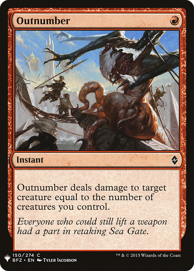 {C} Outnumber [Mystery Booster][LS BFZ 150]