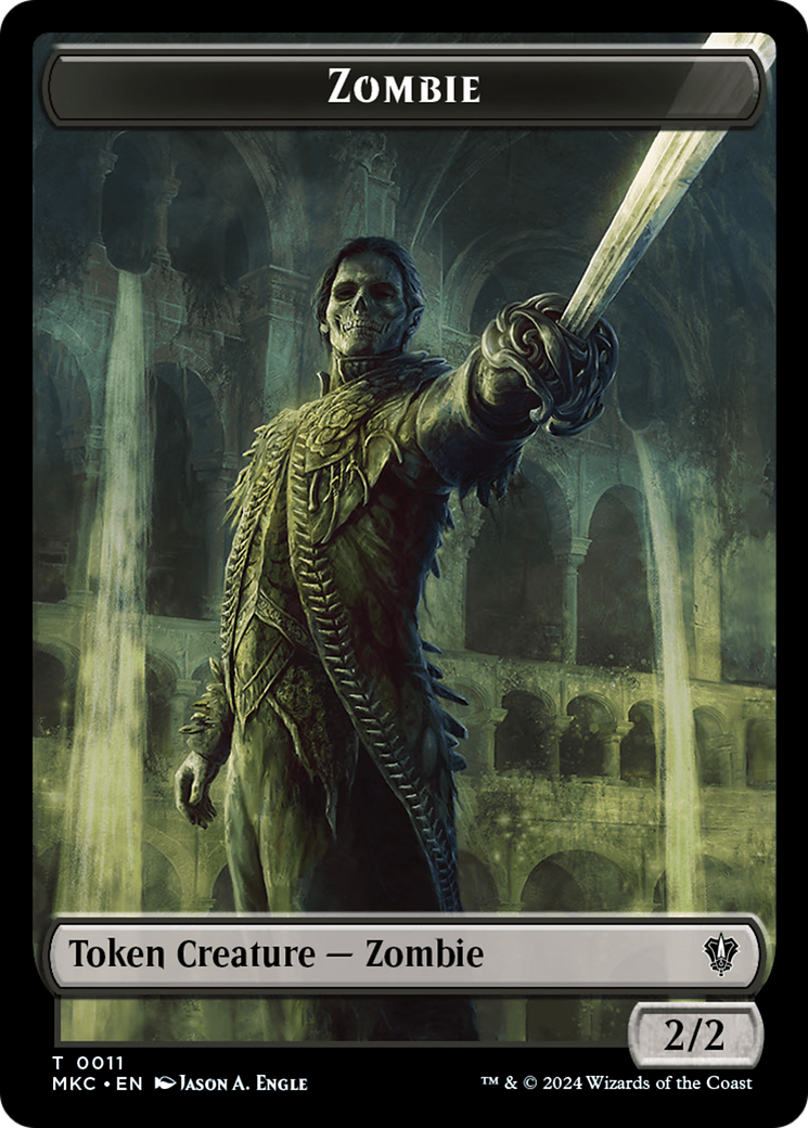 {T} Copy // Zombie Double-Sided Token [Murders at Karlov Manor Commander Tokens][TMKC 27//11]