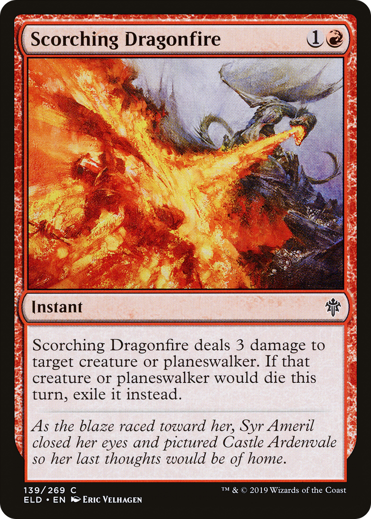 {C} Scorching Dragonfire [Throne of Eldraine][ELD 139]