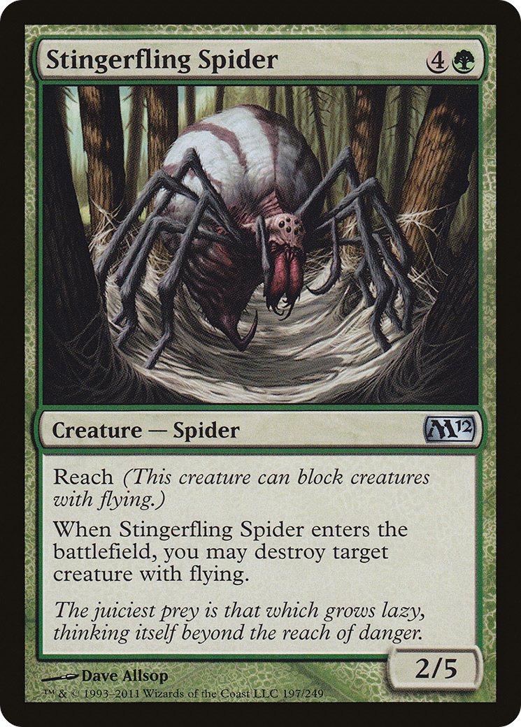 {C} Stingerfling Spider [Magic 2012][M12 197] - Misty Mountain Games