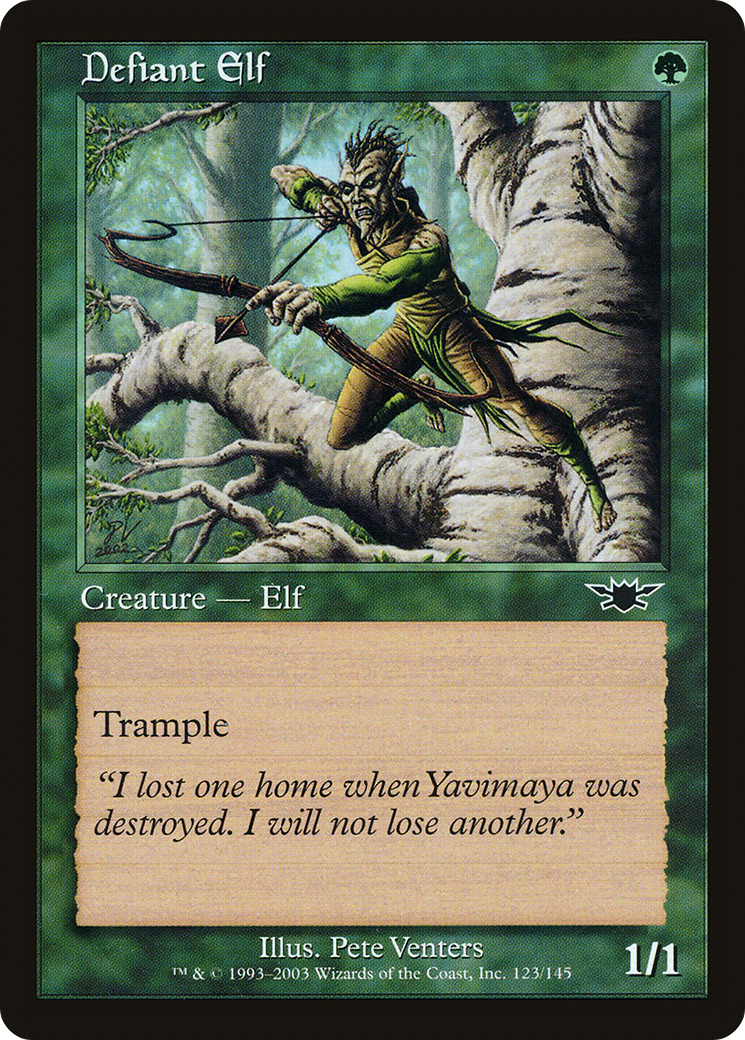 {C} Defiant Elf [Legions][LGN 123]