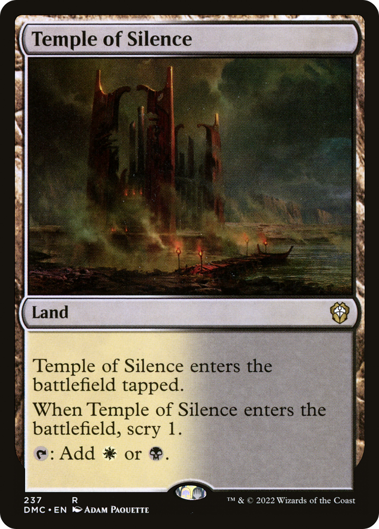 {R} Temple of Silence [Dominaria United Commander][DMC 237]