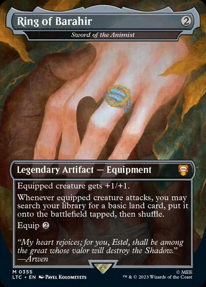 {R} Sword of the Animist - Ring of Barahir [The Lord of the Rings: Tales of Middle-Earth Commander][LTC 355]