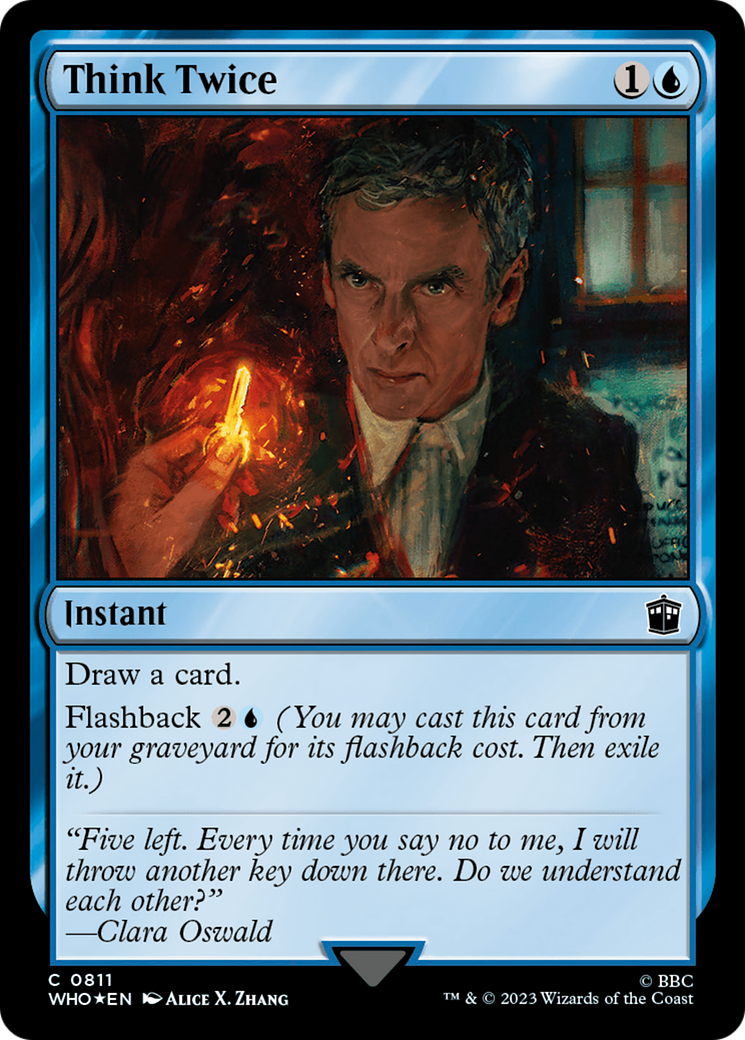 {C} Think Twice (Surge Foil) [Doctor Who][WHO 811]