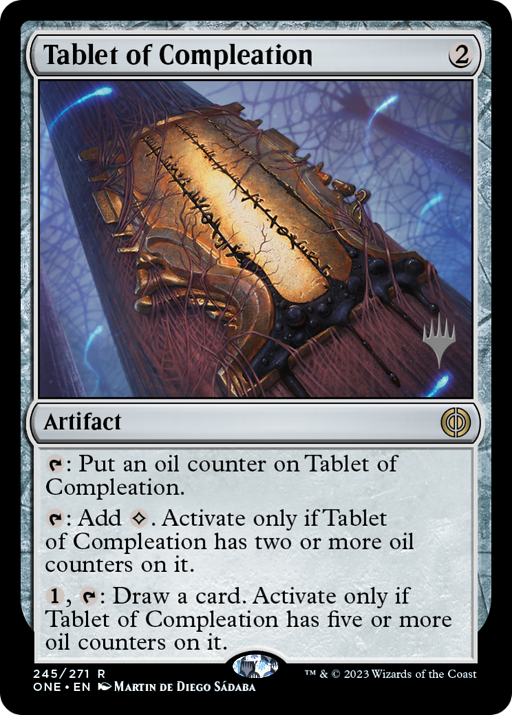 {R} Tablet of Compleation (Promo Pack) [Phyrexia: All Will Be One Promos][PP ONE 245]