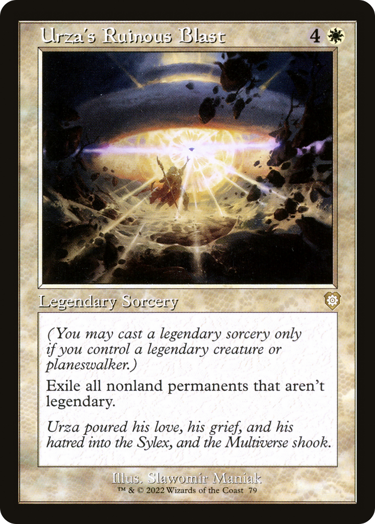 {R} Urza's Ruinous Blast (Retro) [The Brothers' War Commander][BRC 079]