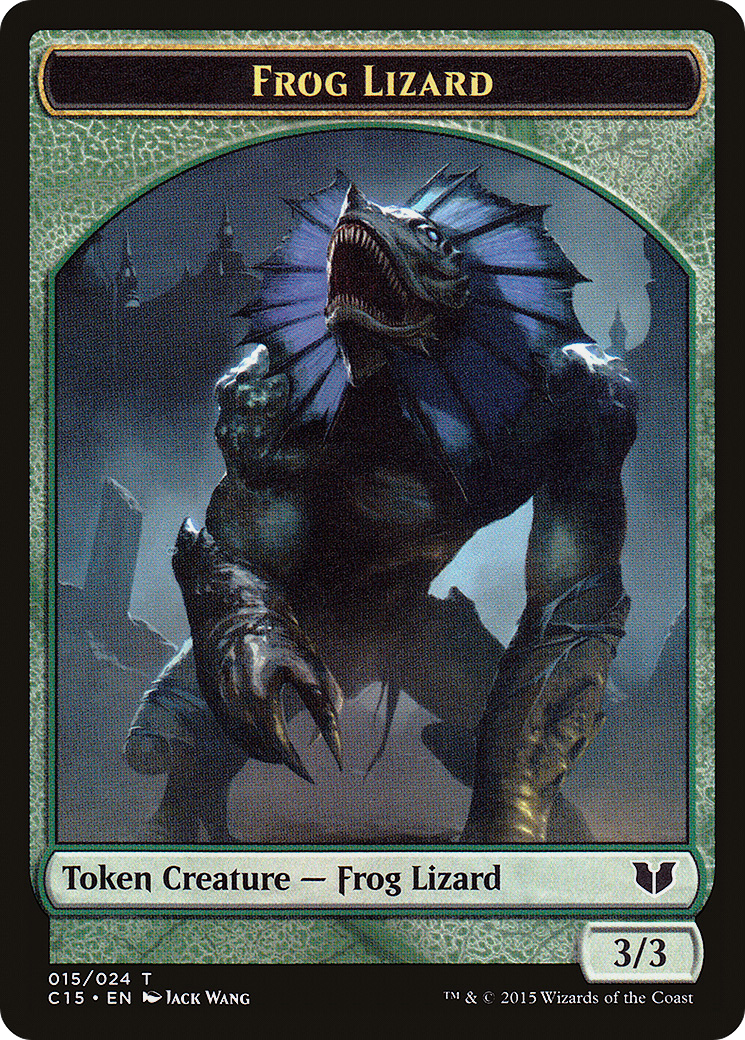 {T} Frog Lizard // Germ Double-Sided Token [Commander 2015 Tokens][TC15 015]