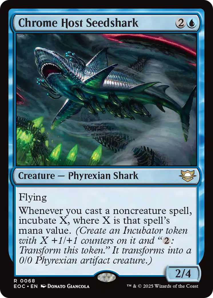 {R} Chrome Host Seedshark [Edge of Eternities Commander][EOC 068]
