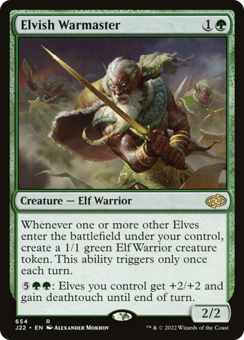 {R} Elvish Warmaster [Jumpstart 2022][J22 654]