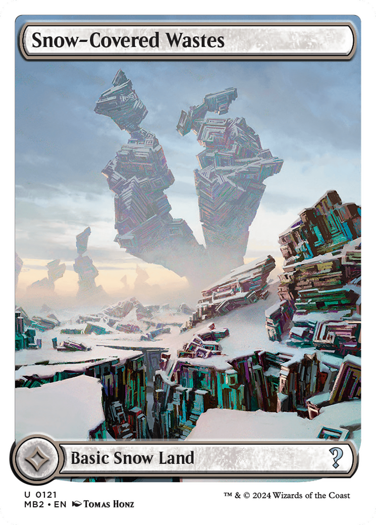 {C} Snow-Covered Wastes (White Border) [Mystery Booster 2][MB2 121]