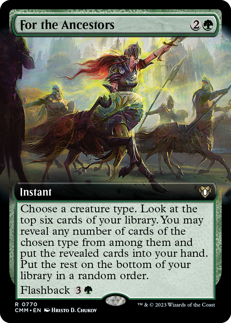 {R} For the Ancestors (Extended Art) [Commander Masters][CMM 770]
