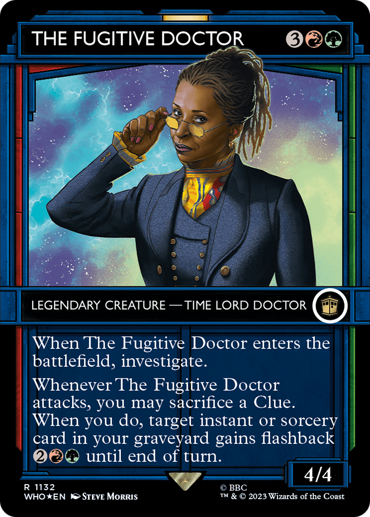 {R} The Fugitive Doctor (Showcase) (Surge Foil) [Doctor Who][WHO 1132]