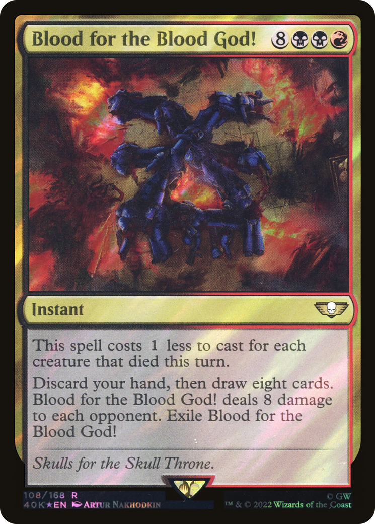 {R} Blood for the Blood God! (Surge Foil) [Universes Beyond: Warhammer 40,000][SF 40K 108]