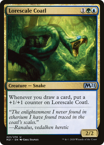 {C} Lorescale Coatl [Core Set 2021][M21 221]