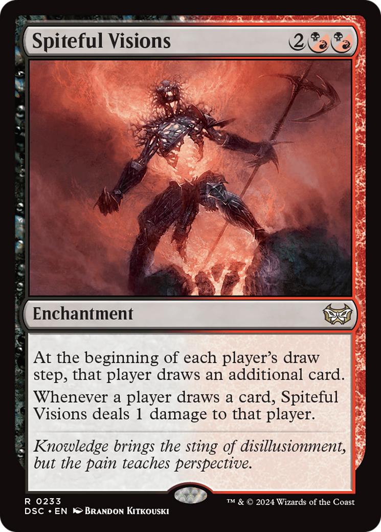 {R} Spiteful Visions [Duskmourn: House of Horror Commander][DSC 233]