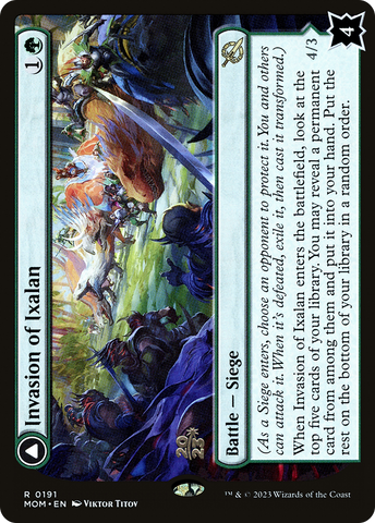 {R} Invasion of Ixalan // Belligerent Regisaur [March of the Machine Prerelease Promos][PR MOM 191]