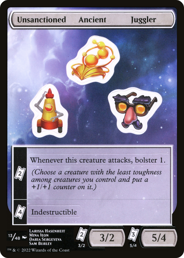 {C} Unsanctioned Ancient Juggler [Unfinity Stickers][SUNF 013]