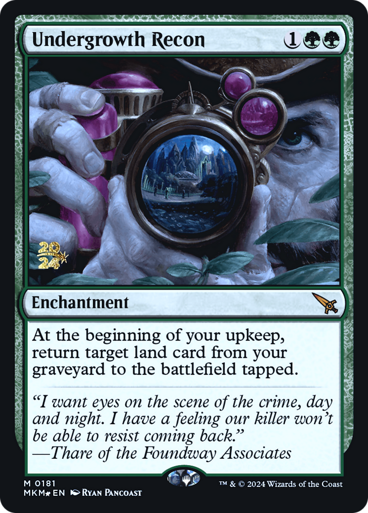 {R} Undergrowth Recon [Murders at Karlov Manor Prerelease Promos][PR MKM 181]