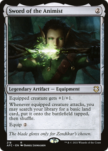 {R} Sword of the Animist [Dungeons & Dragons: Adventures in the Forgotten Realms Commander][AFC 218]