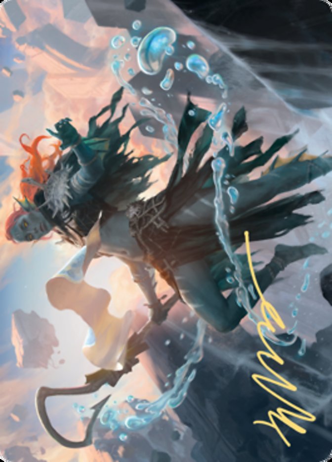 {A} Expedition Diviner Art Card (Gold-Stamped Signature) [Zendikar Rising Art Series][AZNR 047]