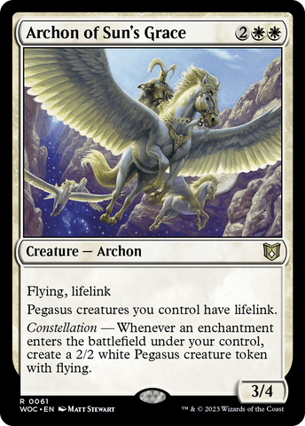 {R} Archon of Sun's Grace [Wilds of Eldraine Commander][WOC 061]