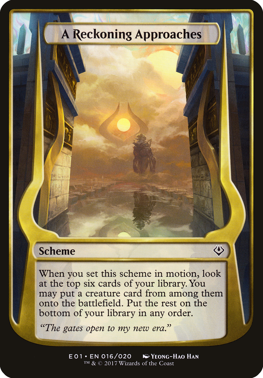 {O} A Reckoning Approaches (Schemes) [Archenemy: Nicol Bolas Schemes][OVR E01 016] - Misty Mountain Games