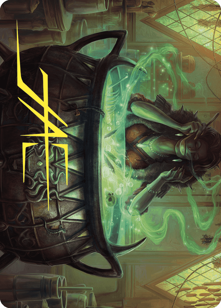 {A} Agatha's Soul Cauldron Art Card (Gold-Stamped Signature) [Wilds of Eldraine Art Series][GS AWOE 042]