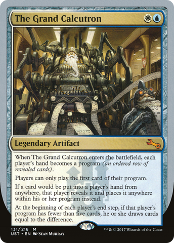 {R} The Grand Calcutron [Unstable][UST 131]