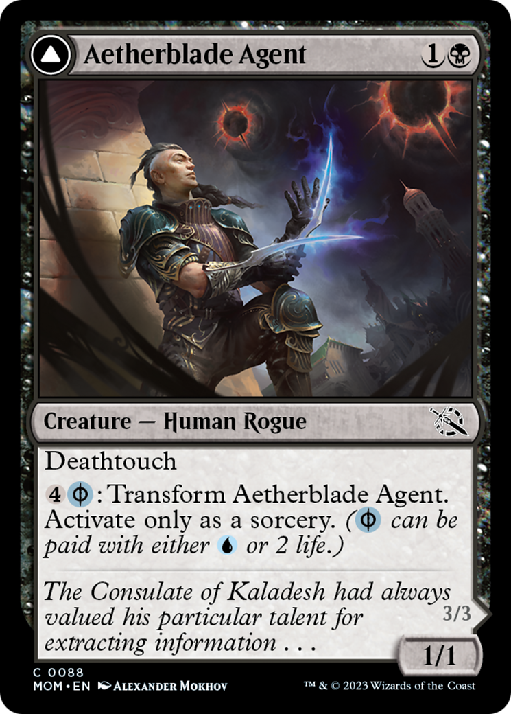 {C} Aetherblade Agent // Gitaxian Mindstinger [March of the Machine][MOM 088]