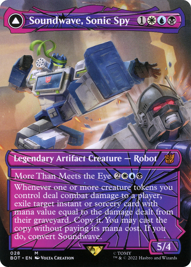 {R} Soundwave, Sonic Spy // Soundwave, Superior Captain (Shattered Glass) [Transformers][BOT 028]