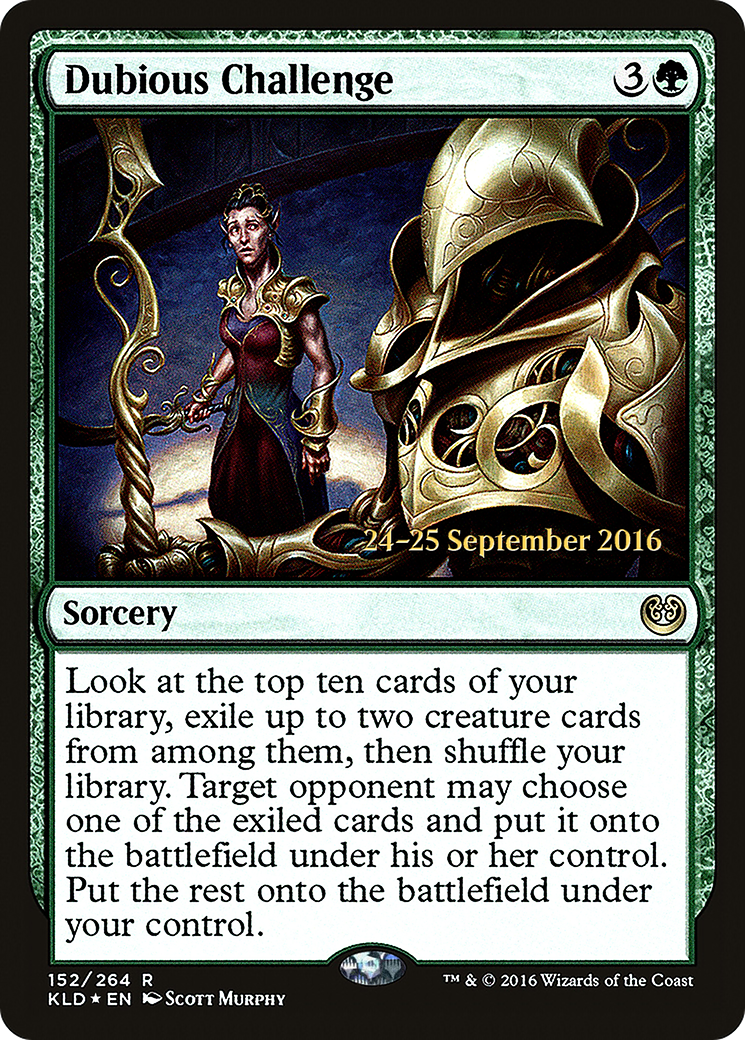 {R} Dubious Challenge [Kaladesh Prerelease Promos][PR KLD 152]
