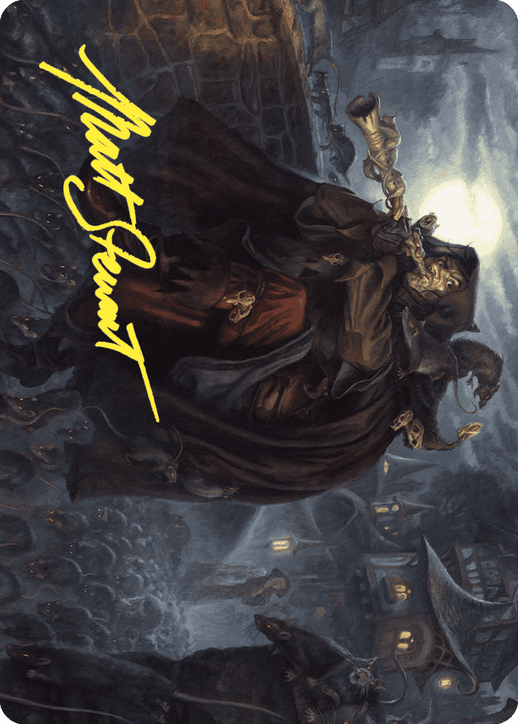{A} Totentanz, Swarm Piper Art Card (Gold-Stamped Signature) [Wilds of Eldraine Art Series][GS AWOE 033]